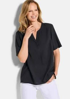 Pflegeleichte Bluse aus Seersucker