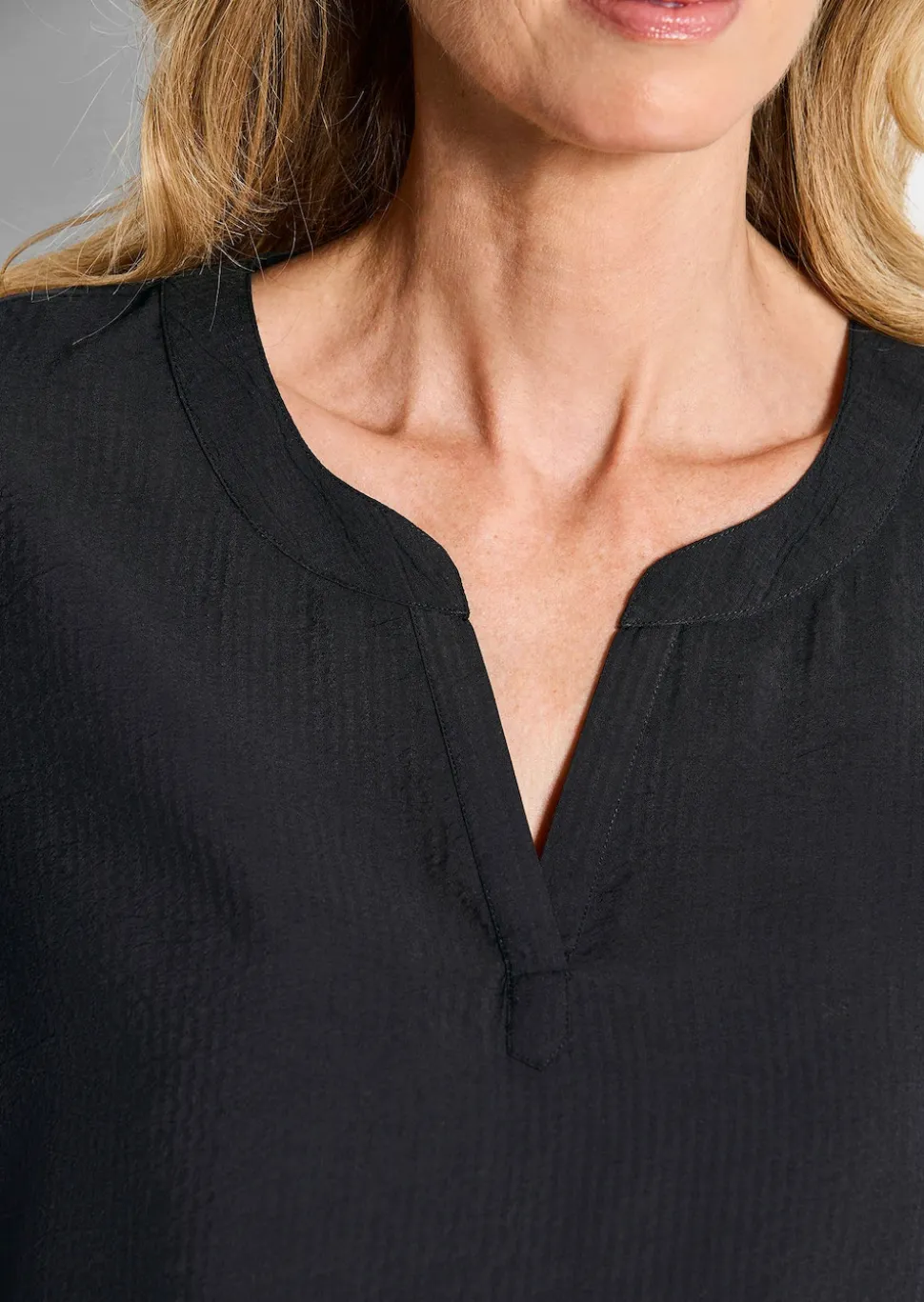 Pflegeleichte Bluse aus Seersucker