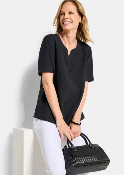 Pflegeleichte Bluse aus Seersucker