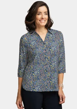 Pflegeleichte Bluse mit 3/4-Arm