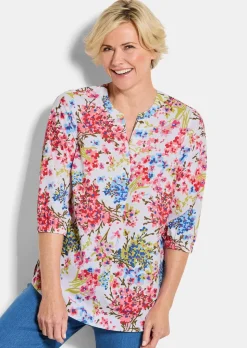Pflegeleichte Bluse mit Blumenmuster