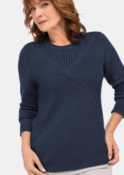 Pflegeleichter Pullover in hochwertiger Rippenstruktur