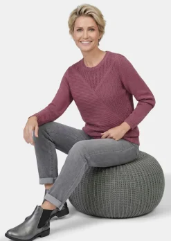 Pflegeleichter Pullover in hochwertiger Rippenstruktur