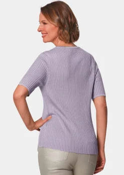 Pflegeleichter Pullover in hochwertiger Rippenstruktur