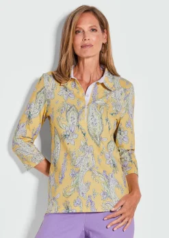Poloshirt im Paisley-Dessin