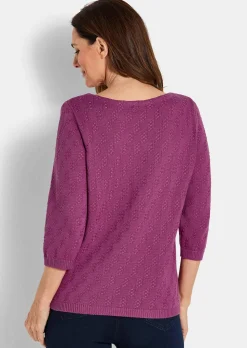 Pullover aus Baumwolle mit 3/4-Ärmeln
