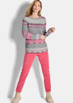 Pullover im modischen Norwegermuster