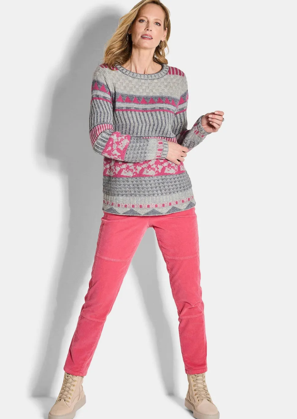 Pullover im modischen Norwegermuster