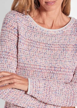 Pullover in Multicolor-Strick