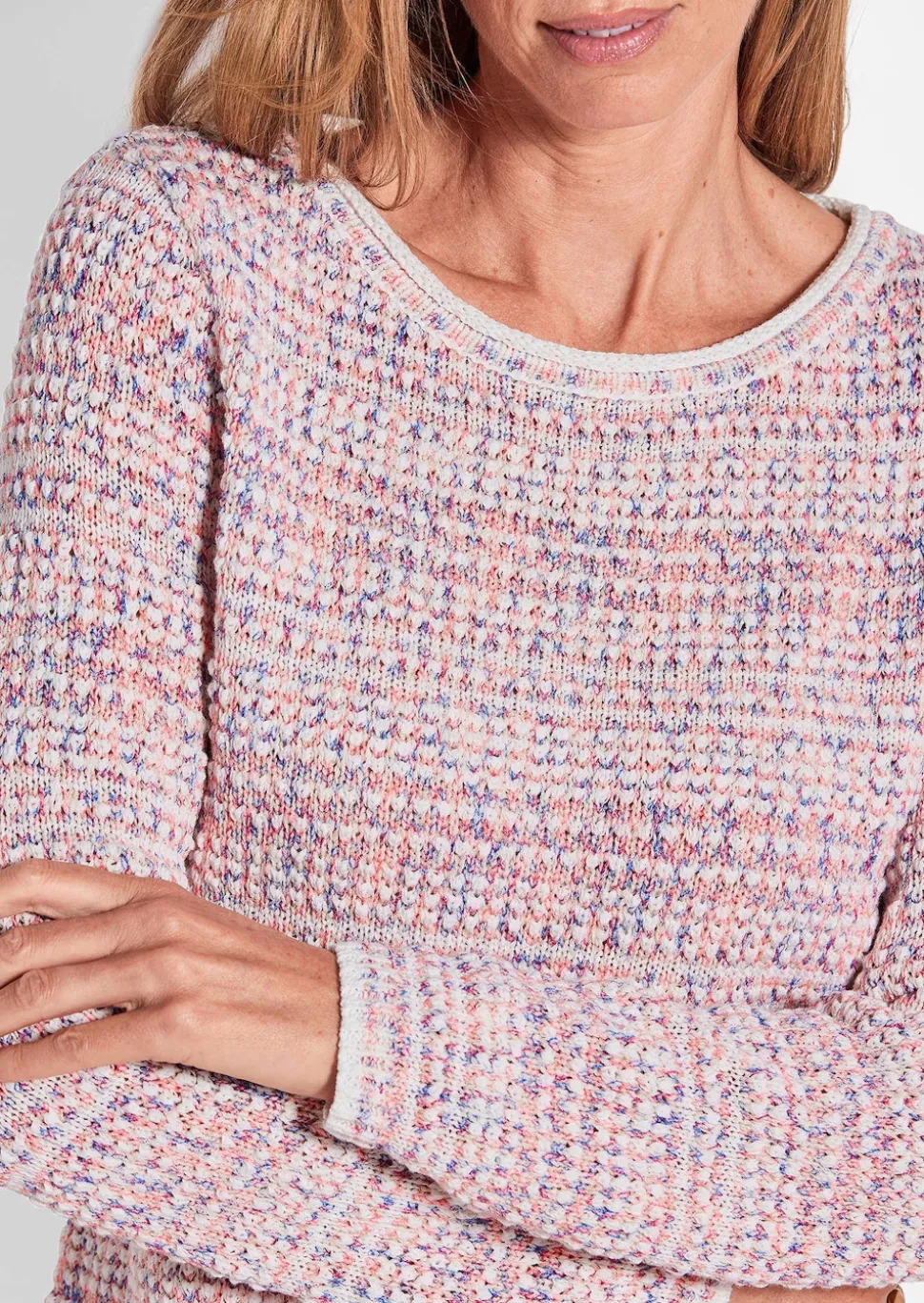 Pullover in Multicolor-Strick