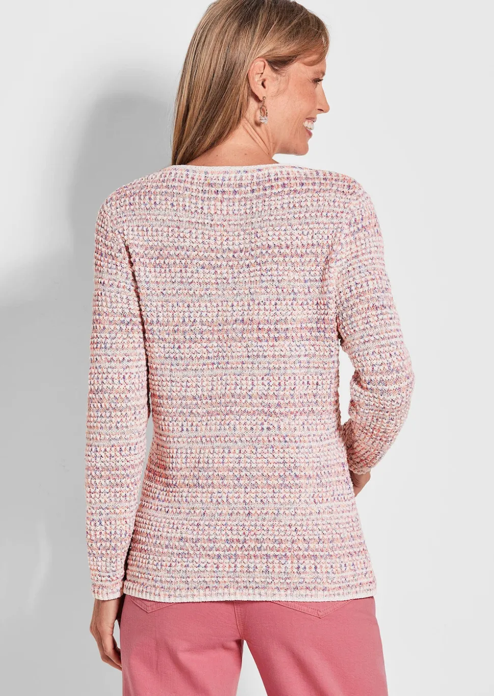 Pullover in Multicolor-Strick