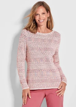 Pullover in Multicolor-Strick