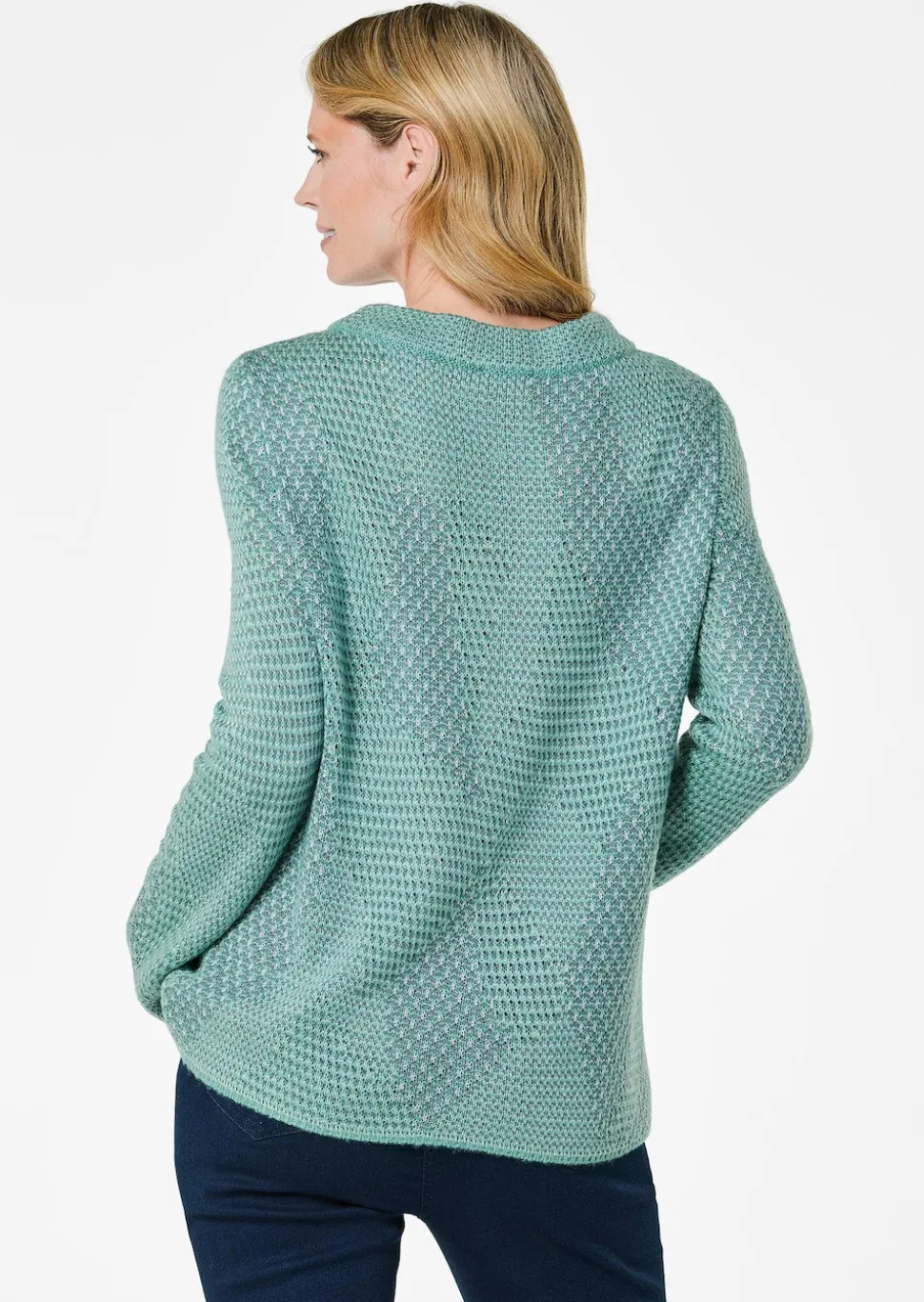 Pullover in Reiskorn-Effekt