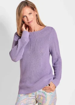 Pullover mit Rippenstrickmuster