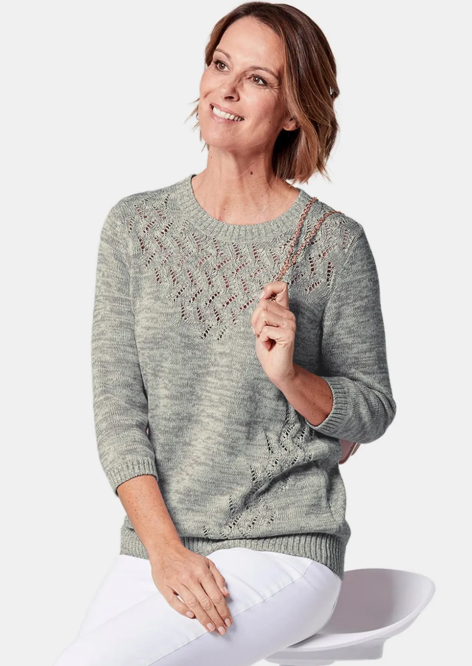 Pullover mit schönem Ajourmuster