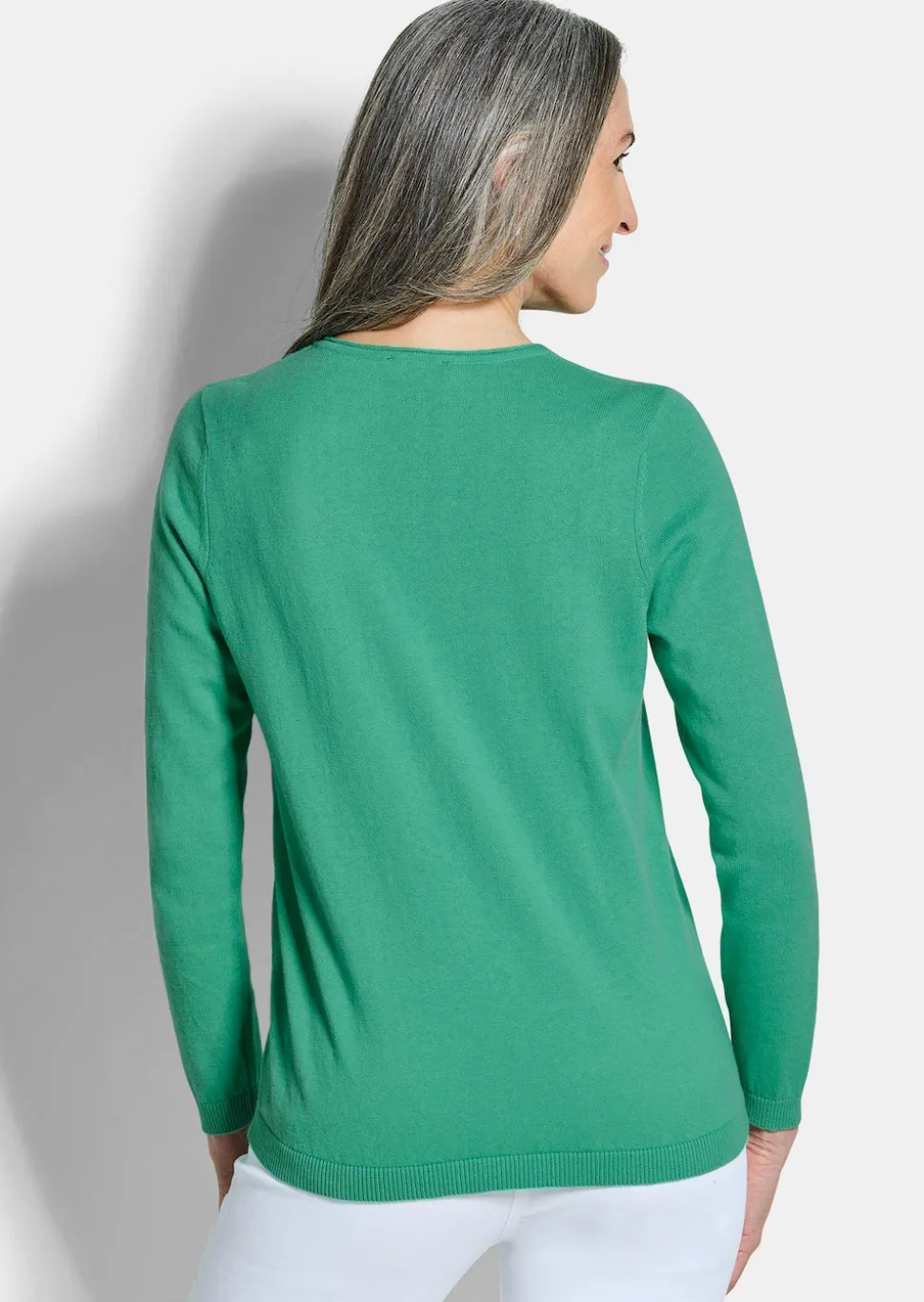 Pullover mit V-Ausschnitt aus COTTAMIRA