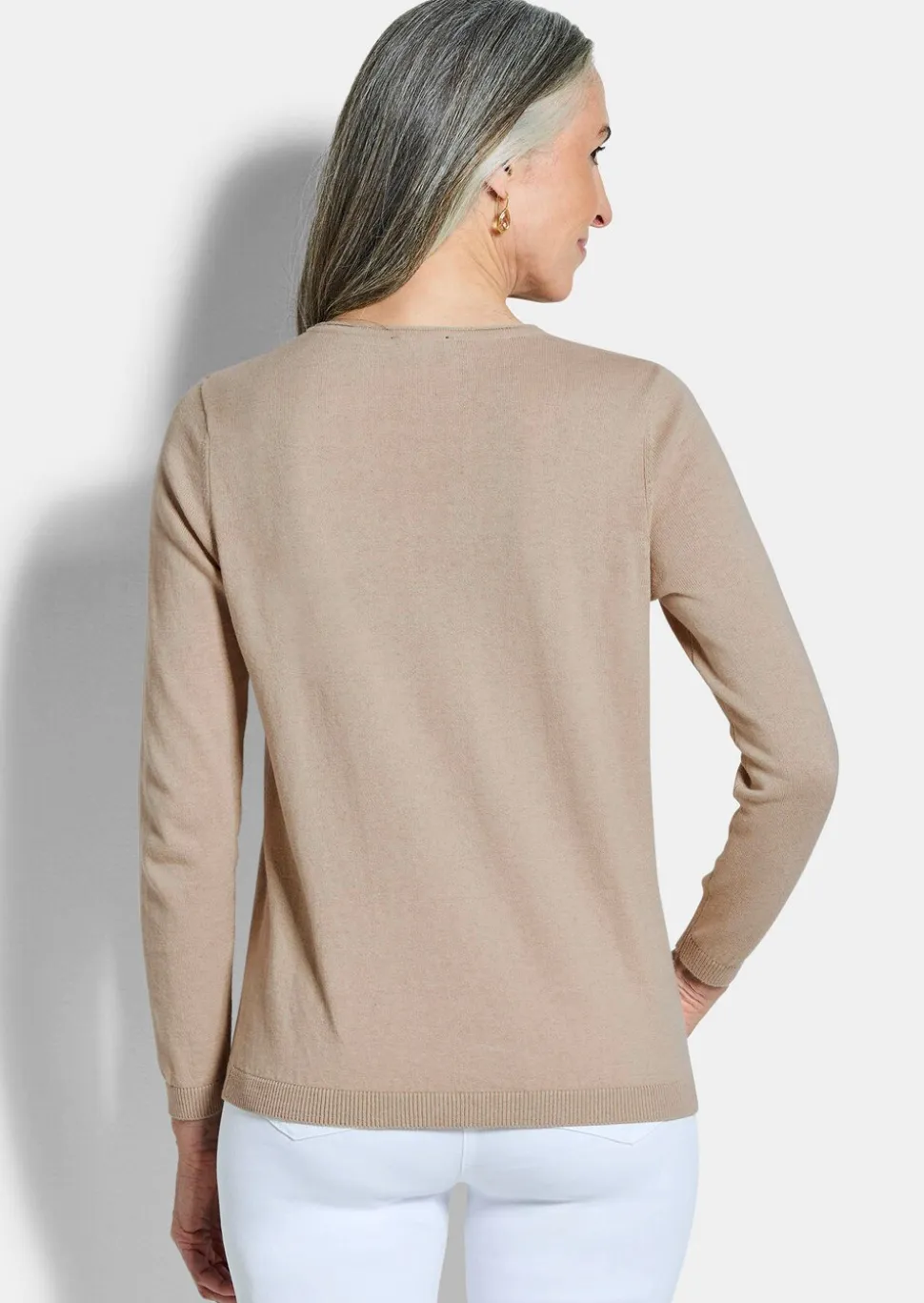 Pullover mit V-Ausschnitt aus COTTAMIRA