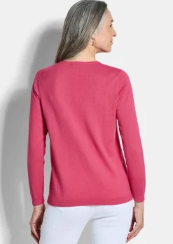 Pullover mit V-Ausschnitt aus COTTAMIRA