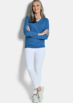 Pullover mit V-Ausschnitt aus COTTAMIRA