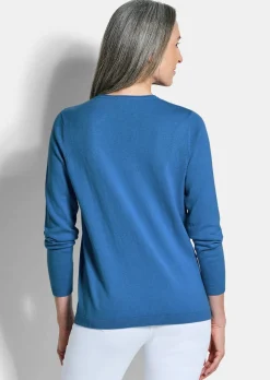 Pullover mit V-Ausschnitt aus COTTAMIRA