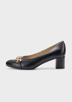Pumps aus echtem Leder in Komfort-Weite