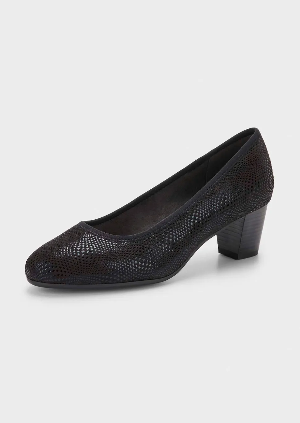 Pumps mit glänzendem Folienprint