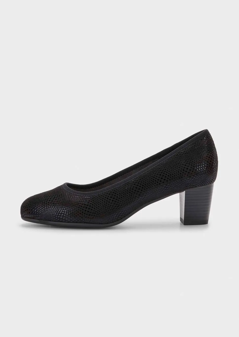 Pumps mit glänzendem Folienprint
