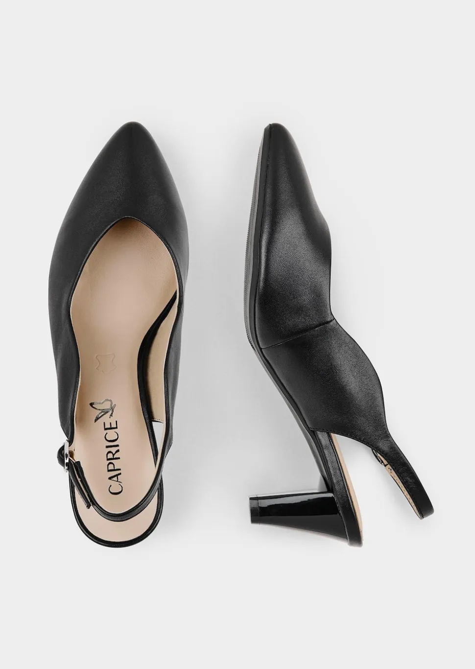 Pumps mit schmalem Fersenriemen
