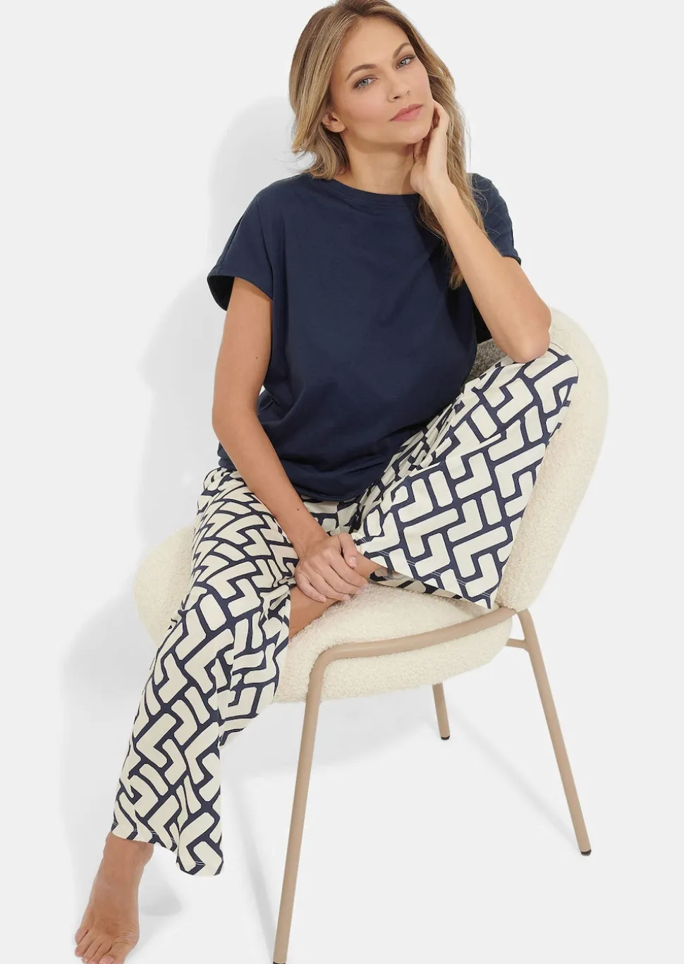Pyjama aus Baumwolle und Modal