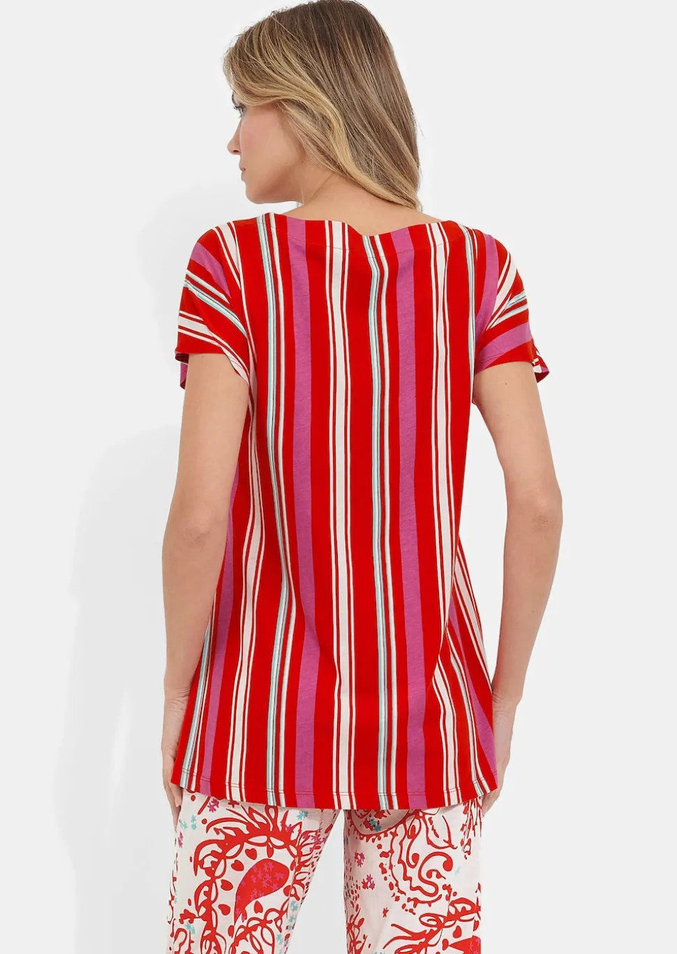 Pyjama aus Baumwoll-Jersey mit Modal