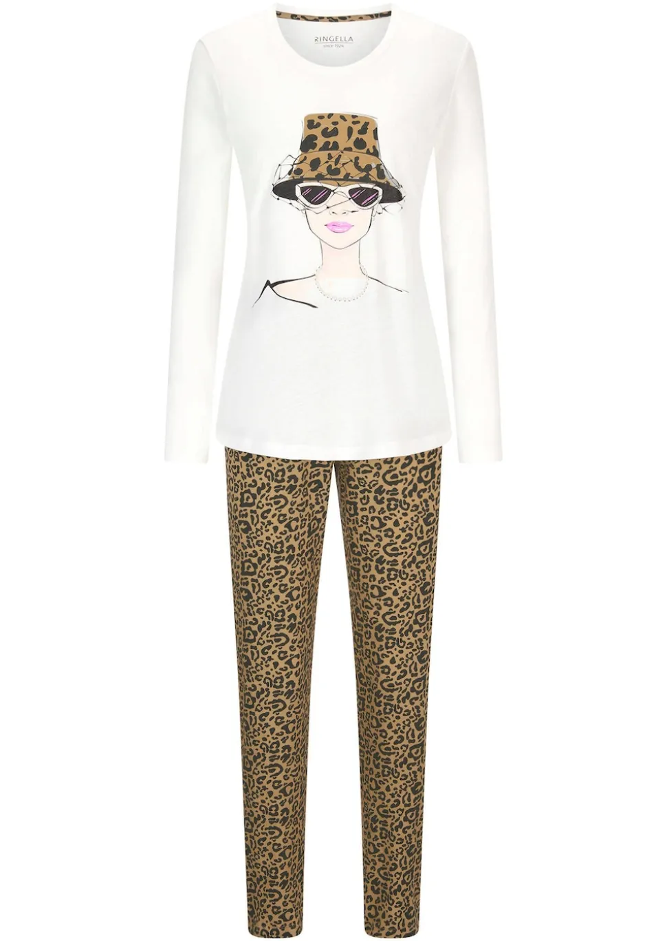 Pyjama mit Animal Print