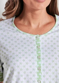 Pyjama mit Halbarm und 3/4-Hose