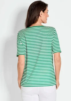 Ringelshirt aus Viskosejersey