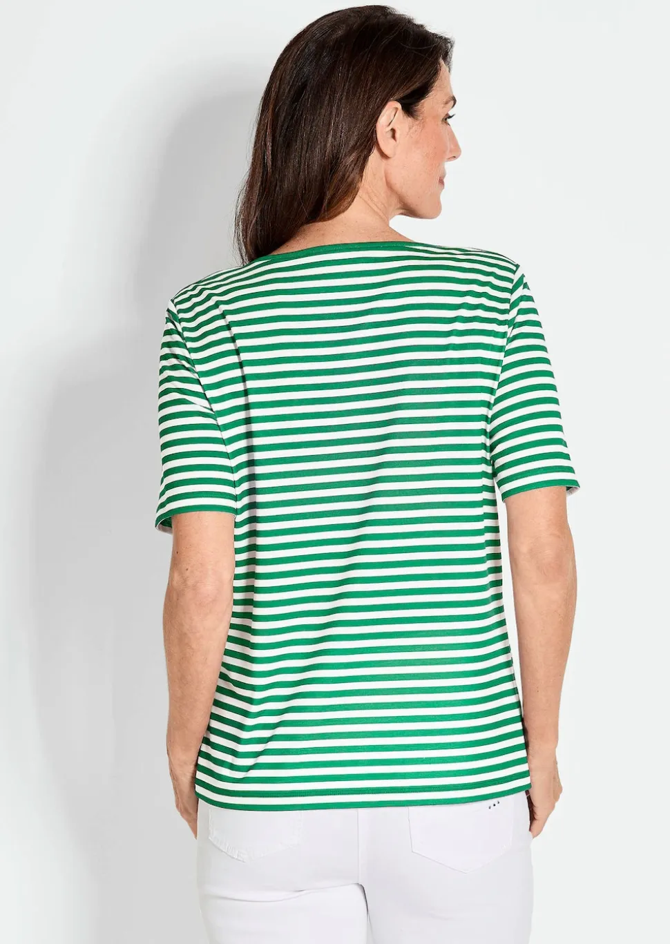 Ringelshirt aus Viskosejersey