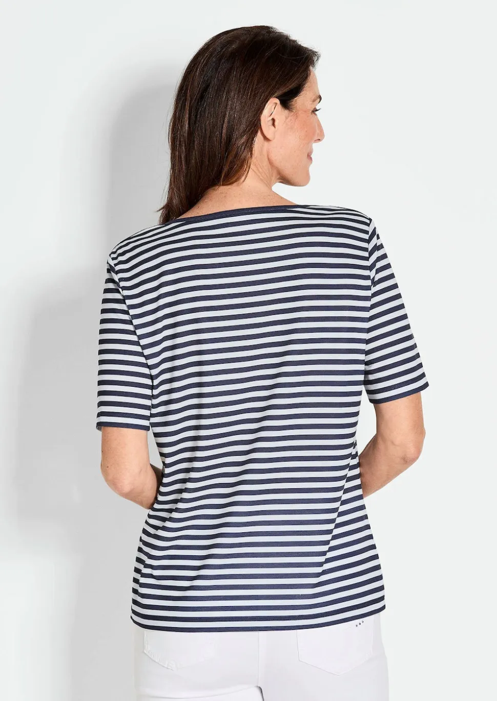 Ringelshirt aus Viskosejersey