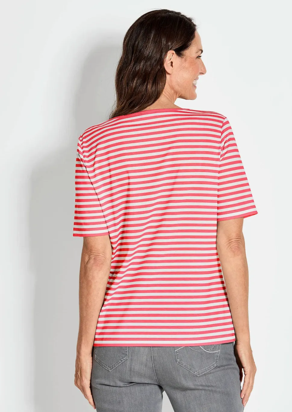 Ringelshirt aus Viskosejersey