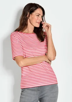 Ringelshirt aus Viskosejersey
