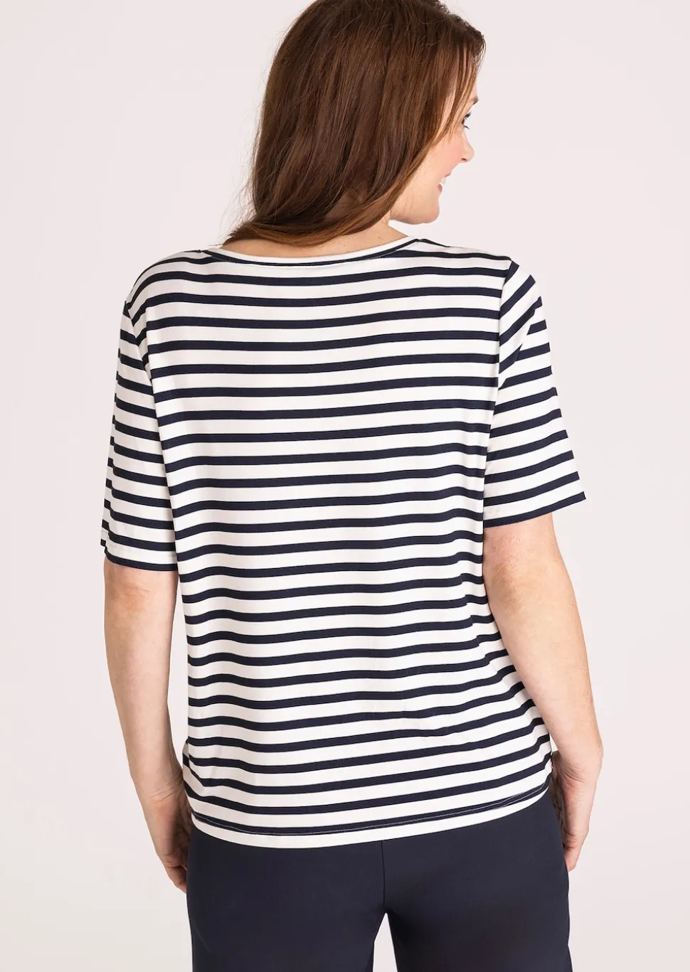 Ringelshirt mit Frontmotiv