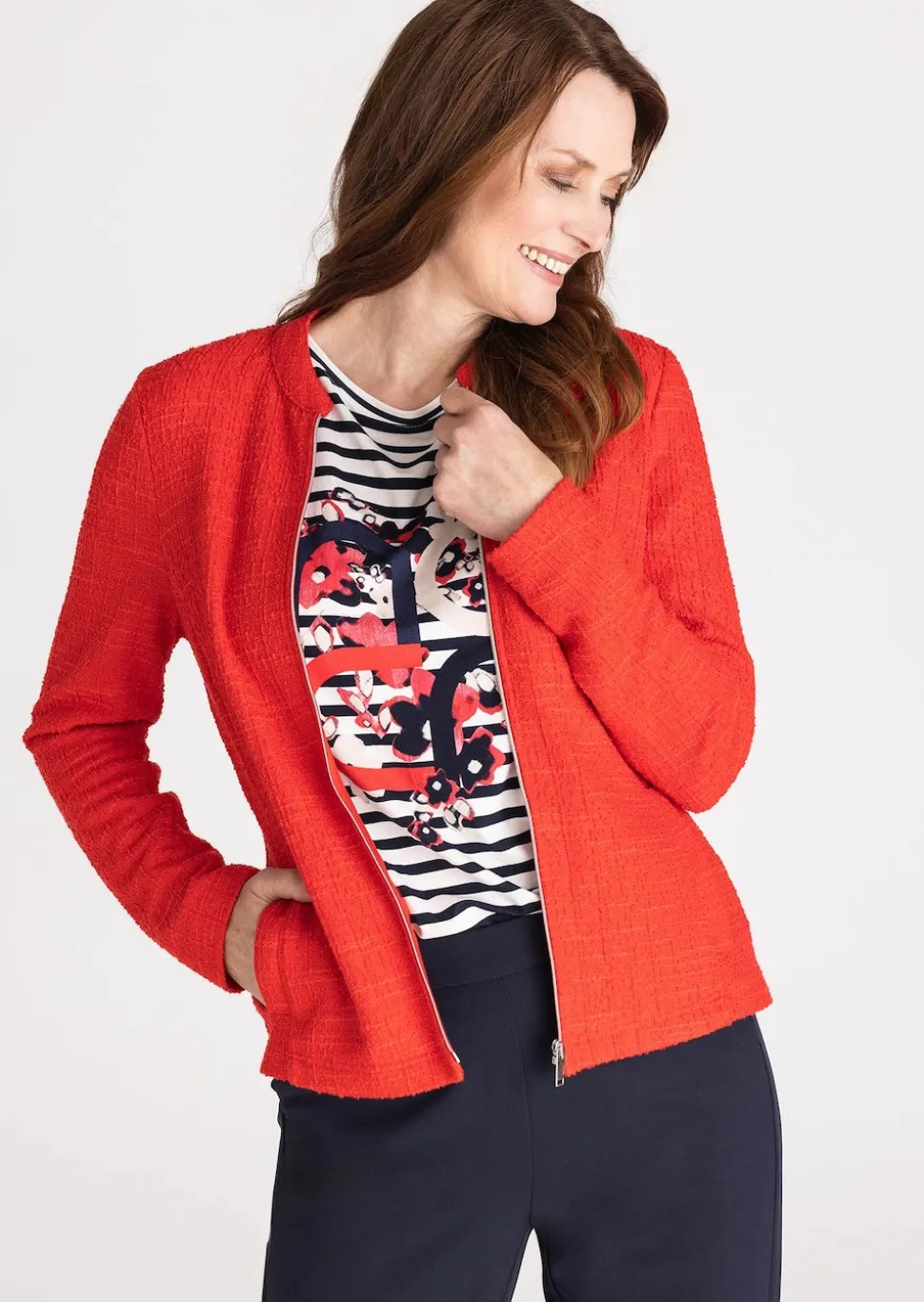 Ringelshirt mit Frontmotiv