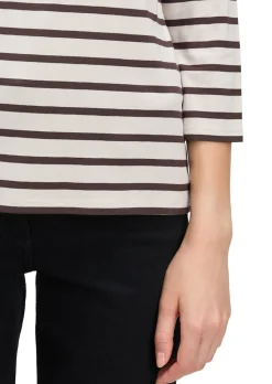 Ringelshirt mit Glitzerdruck