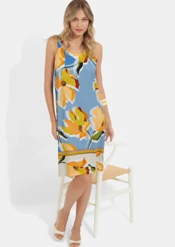 Ärmelloses Freizeitkleid aus Viskose-Jersey