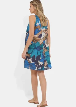 Ärmelloses Freizeitkleid aus reiner Viskose