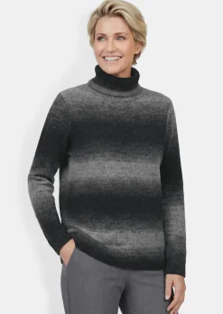 Rolkragenpullover mit Schurwolle