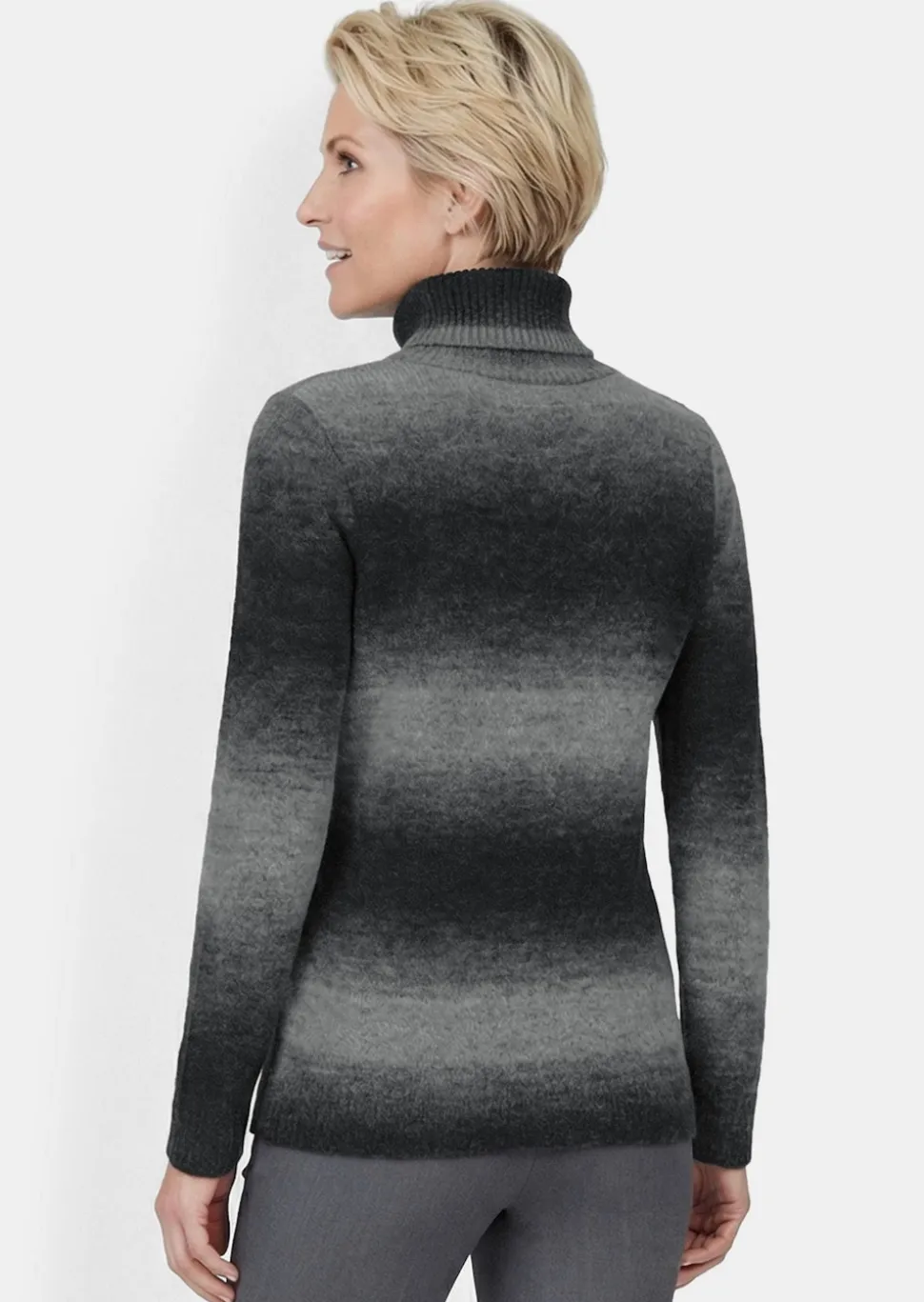 Rolkragenpullover mit Schurwolle