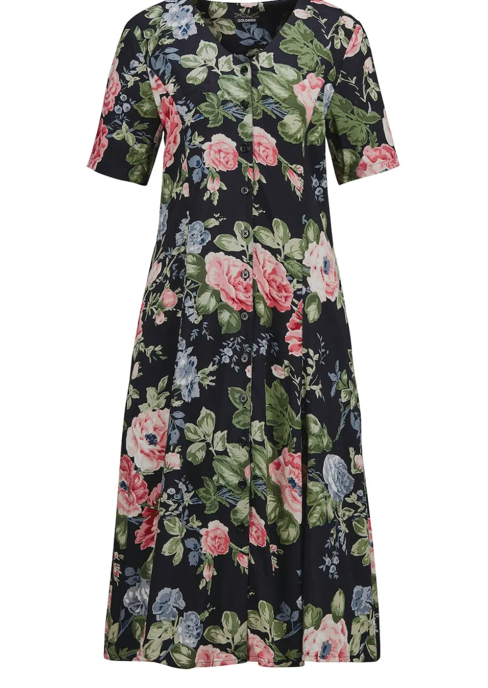 Romantisches Kleid mit floralem Alloverdruck