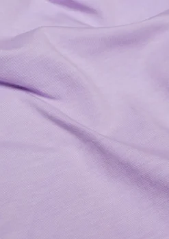 Rundhalsshirt mit Häkelspitze