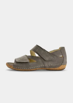 Sandale mit verstellbarem Klettriemen