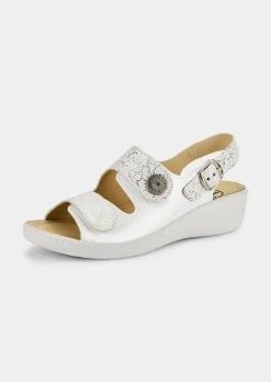 Sandalen aus Leder mit Kork-Wechselfußbett