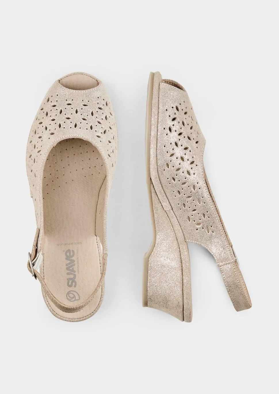 Sandalen aus perforiertem Leder