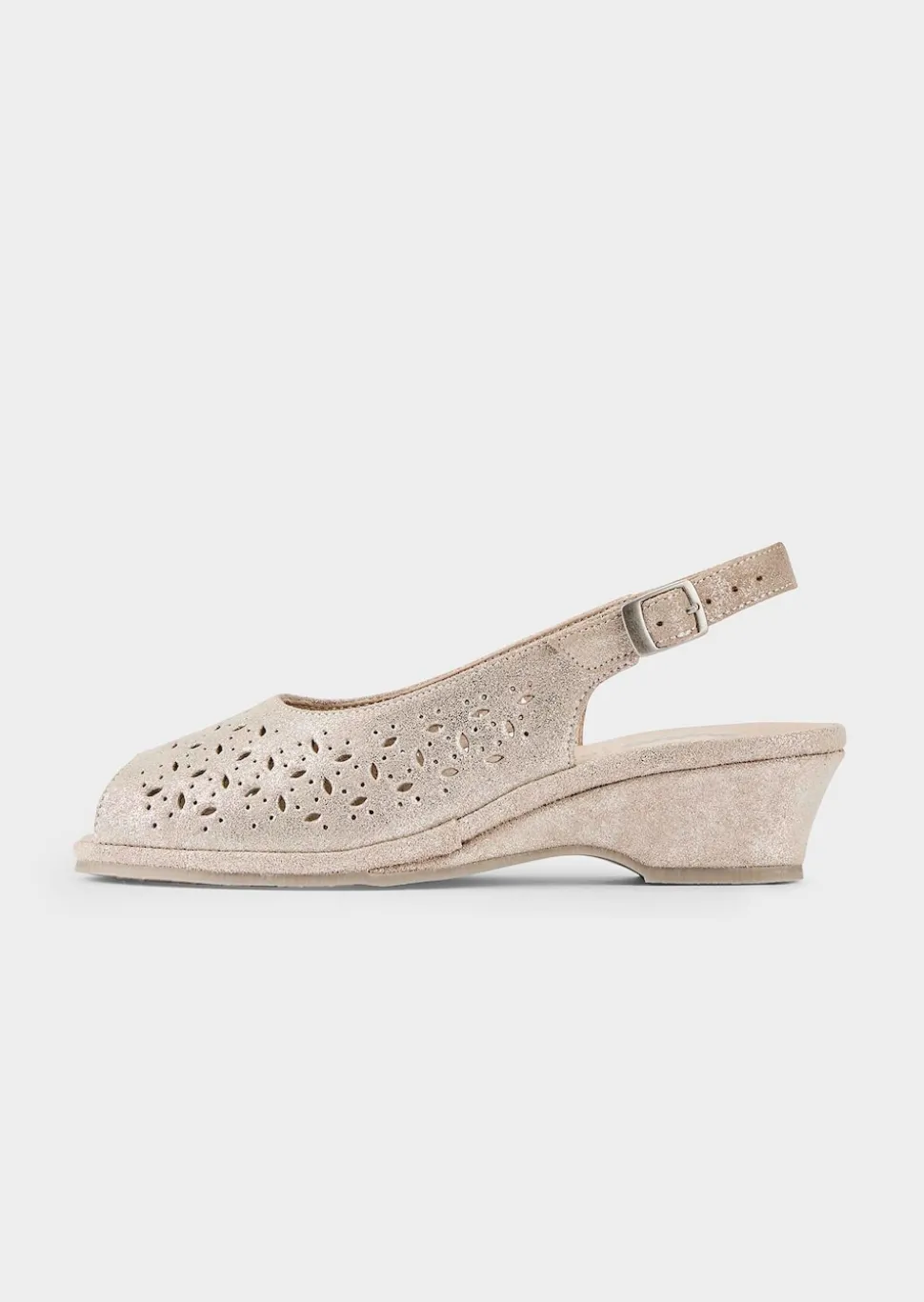 Sandalen aus perforiertem Leder